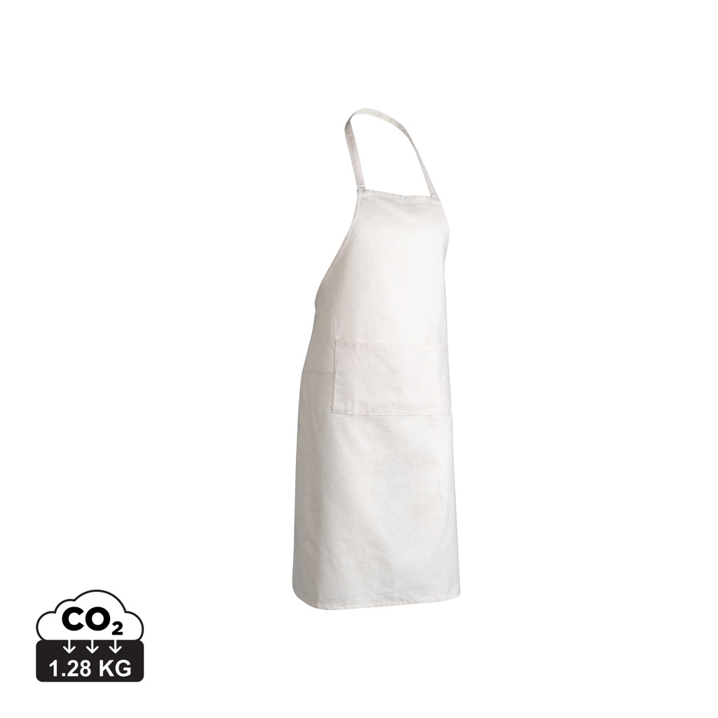 Tablier en coton recyclé personnalisé Impact Blanc cassé